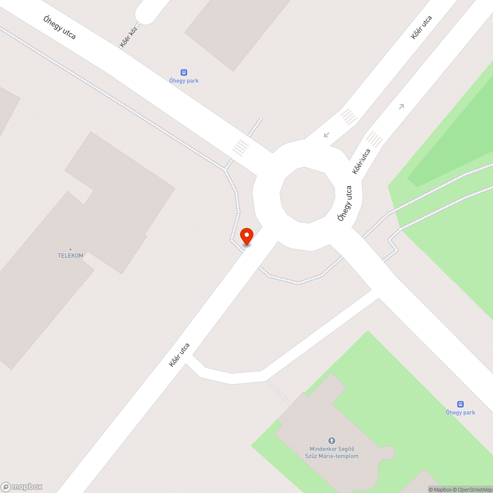 Eldőlő oszlop és elfordult táblák bejelentés helye