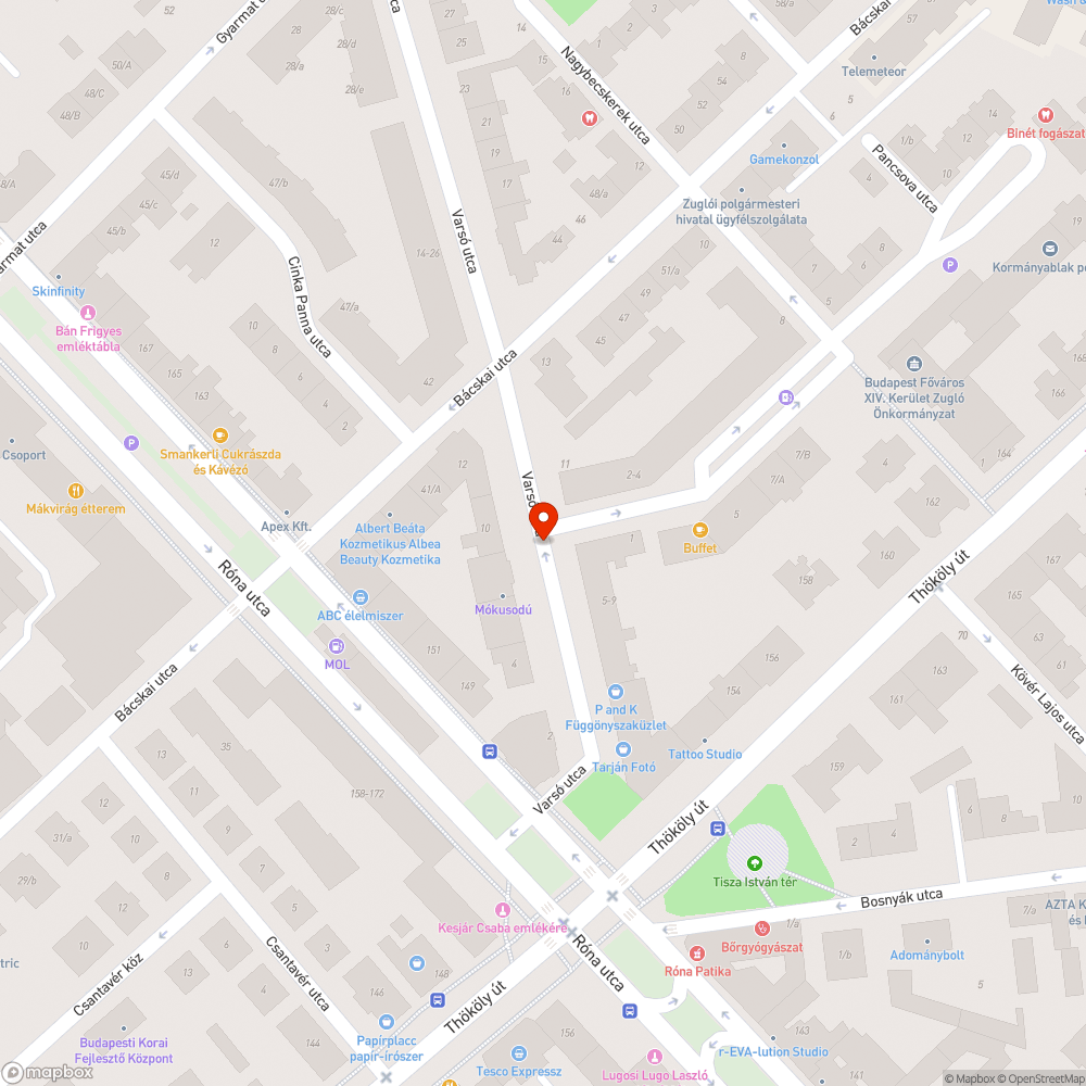 Kutyagumi tároló egység bejelentés helye