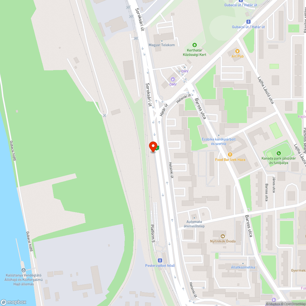 Sérült kerítéselem a járdán bejelentés helye