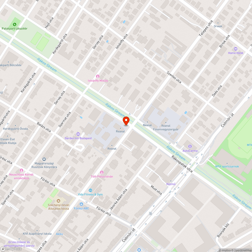 Elhagyott jármű bejelentés helye