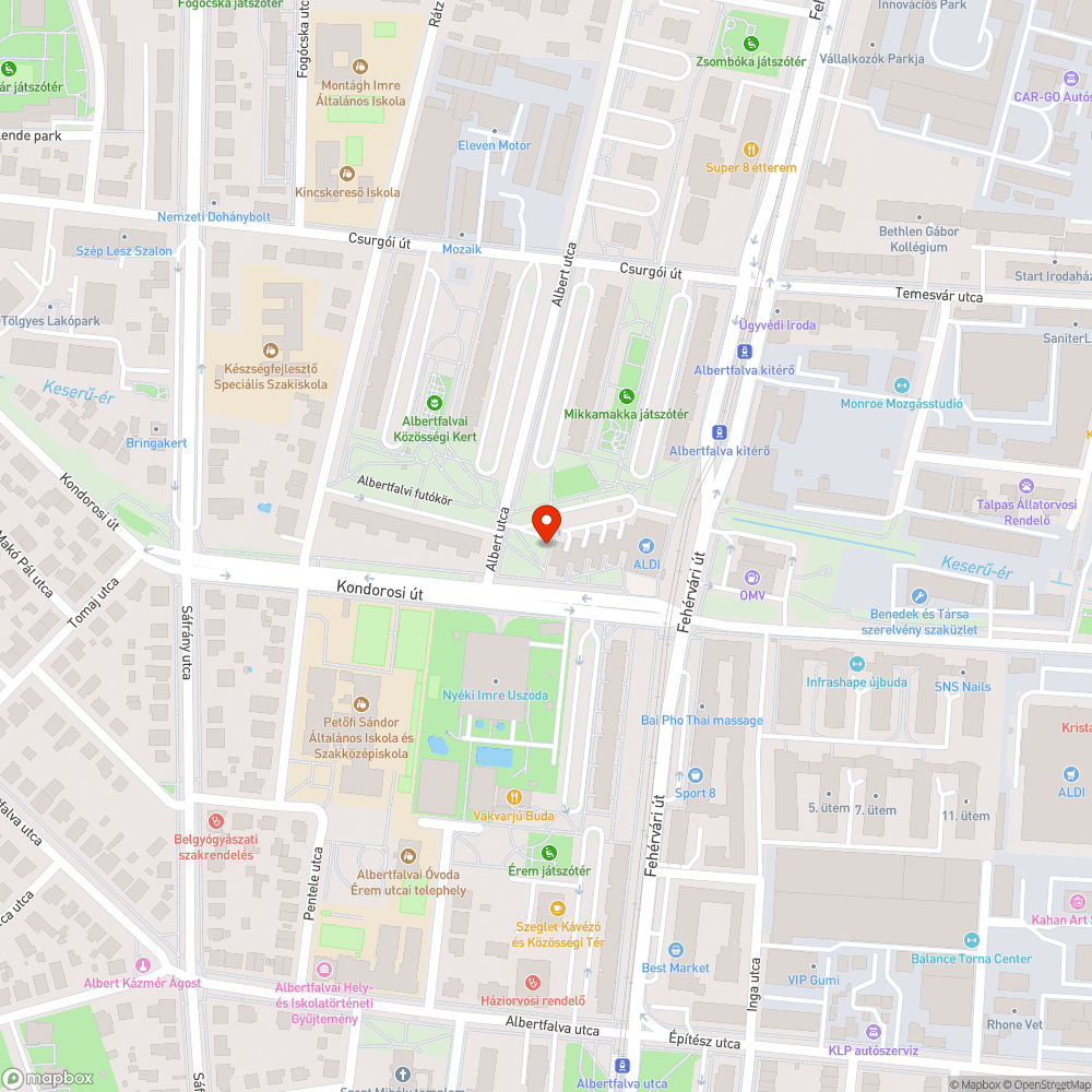 Kiszáradt fa bejelentés helye