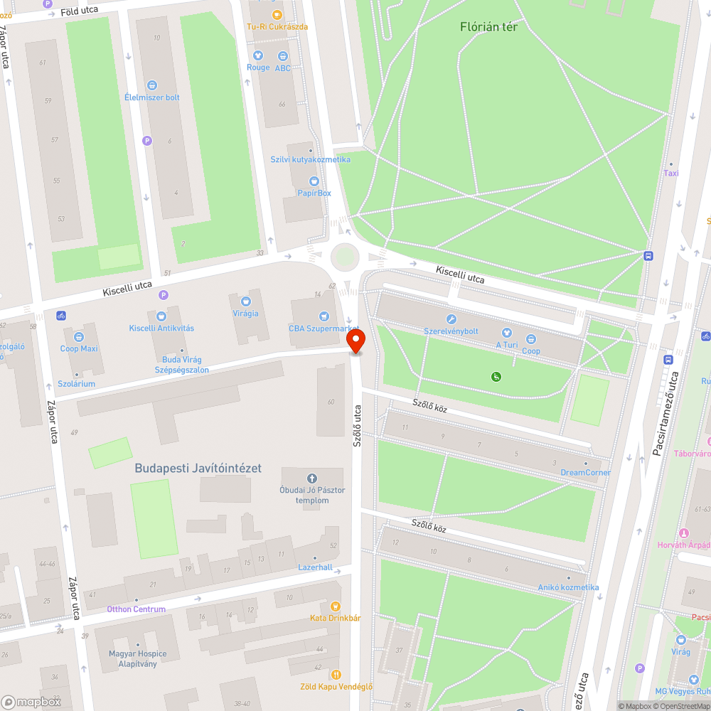 Bokrok visszametszése a Szőlő utcában bejelentés helye