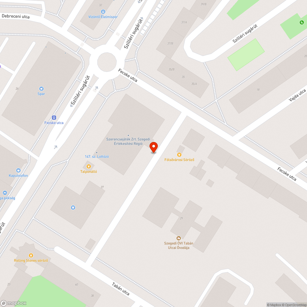 Kátyú bejelentés helye