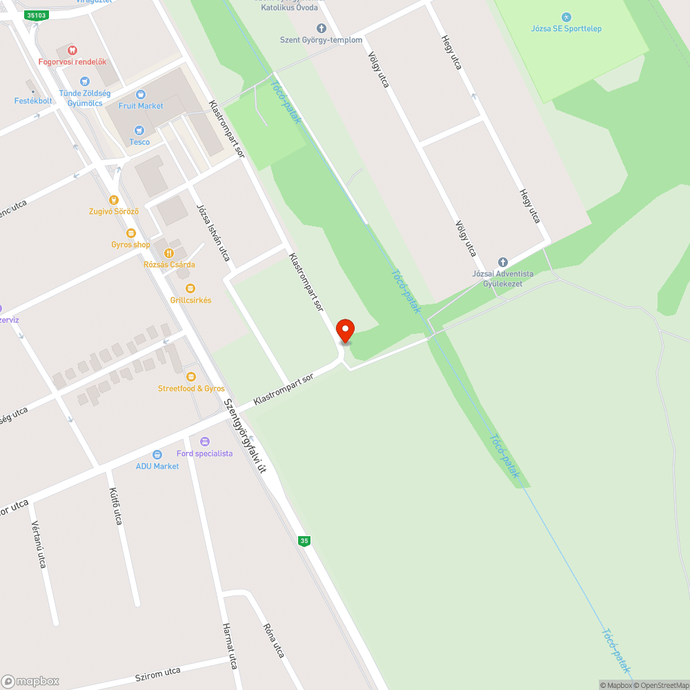 Szemét kirakva bejelentés helye