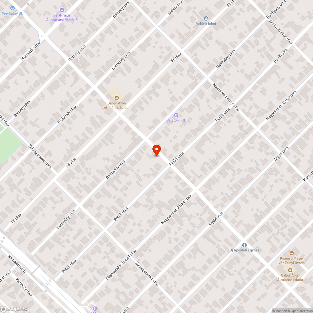 Kráter az úttestben bejelentés helye