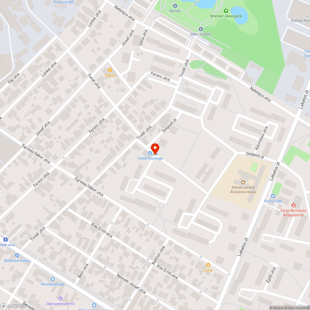 Kereszteződésben kátyú található bejelentés helye