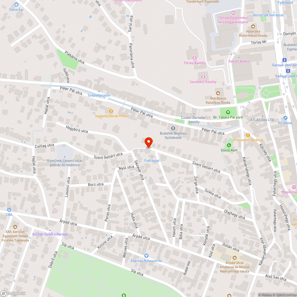 Közösségi közlekedéssel el nem látott terület bejelentés helye