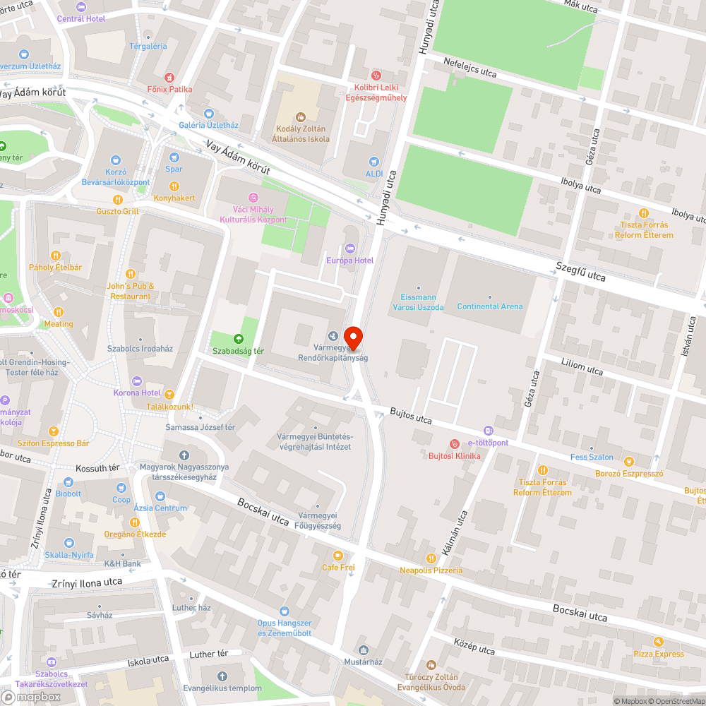 Megsüllyedt csatorna - Hunyadi u. bejelentés helye