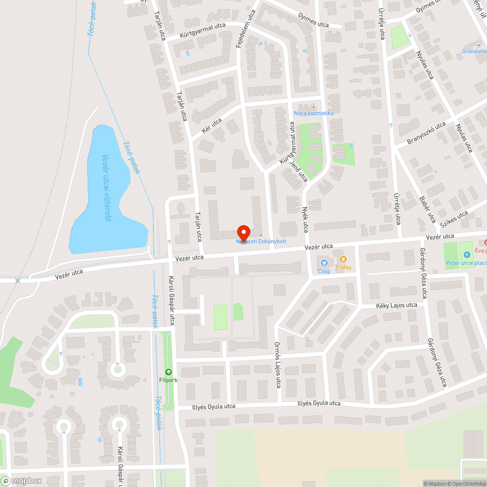 Műszaki nélküli elhagyott jármű bejelentés helye