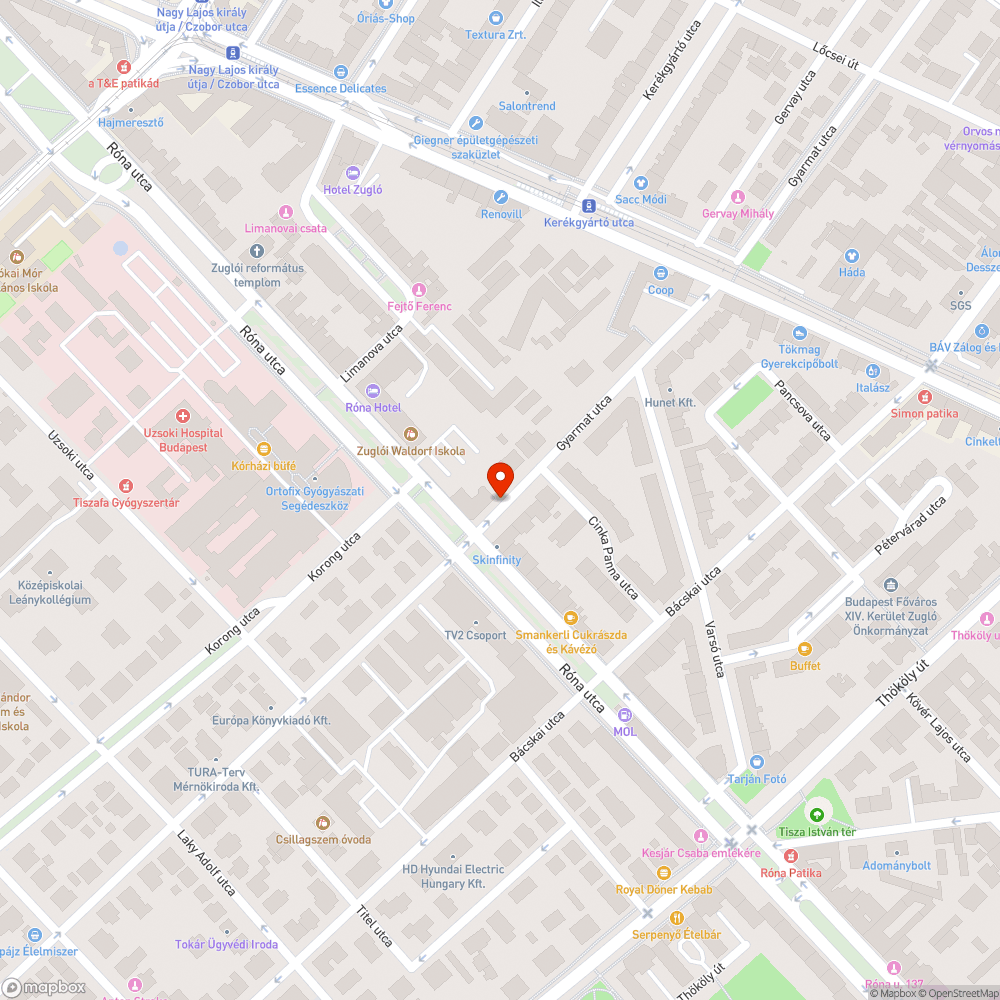 Elhagyott autó Gyarmat utcában bejelentés helye