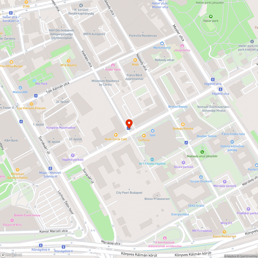 Vágóhíd utca - Vaskapu utca bejelentés helye