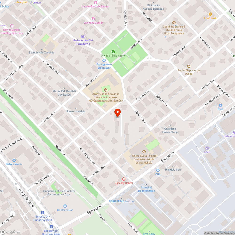 Roncs bejelentés helye