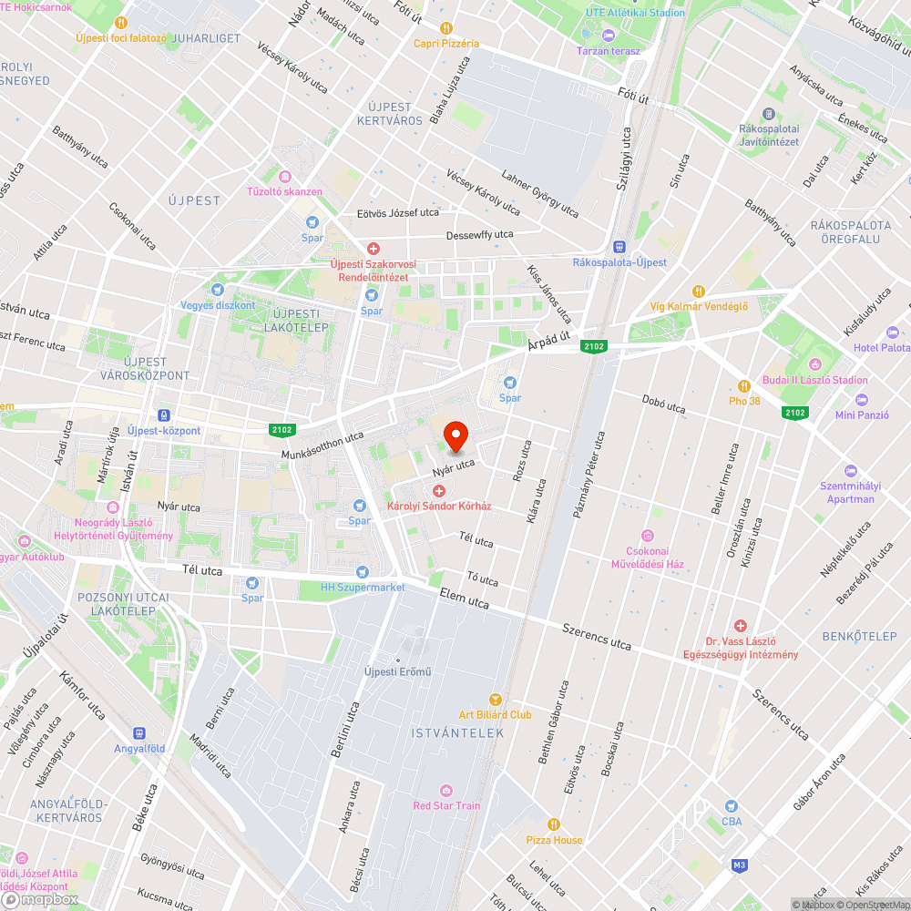 Zöldön parkolás bejelentés helye