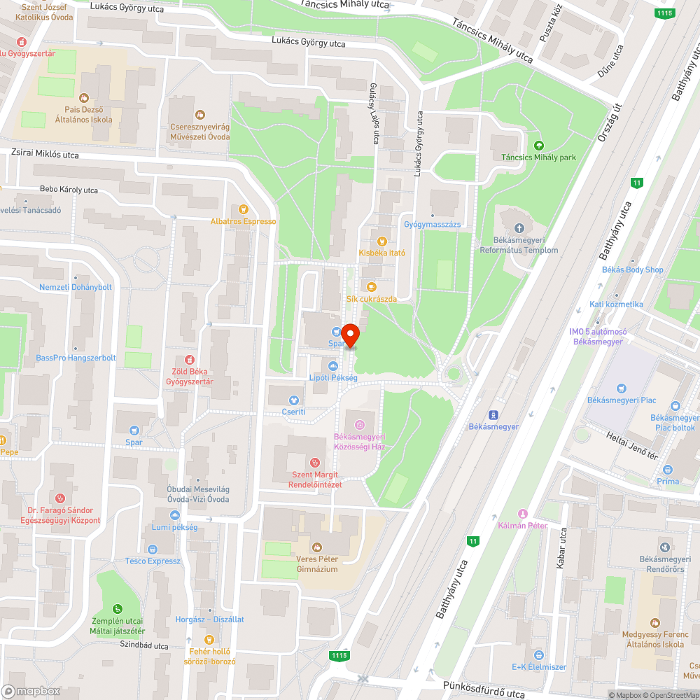 Elromlott párakapu a Csobánka téren bejelentés helye