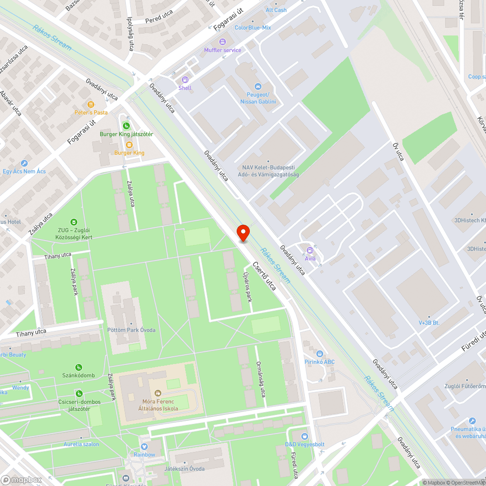 Megsüllyedt aknafedél bejelentés helye