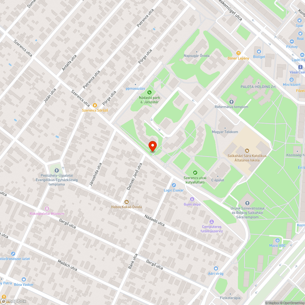 Balesetveszélyes járda bejelentés helye