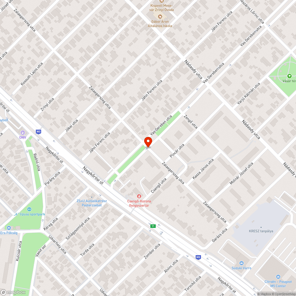 Összematricázott utcanévtábla bejelentés helye