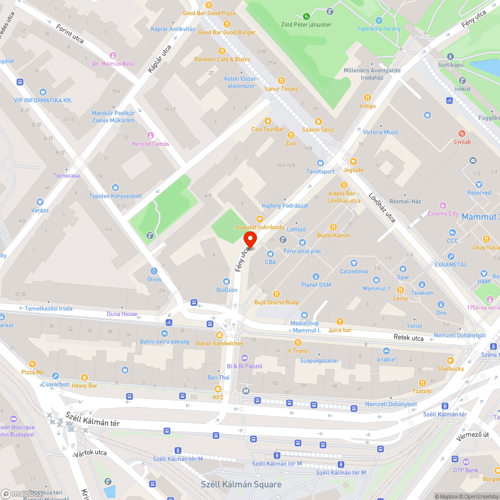 Kidöntött karók a Fény utcában bejelentés helye