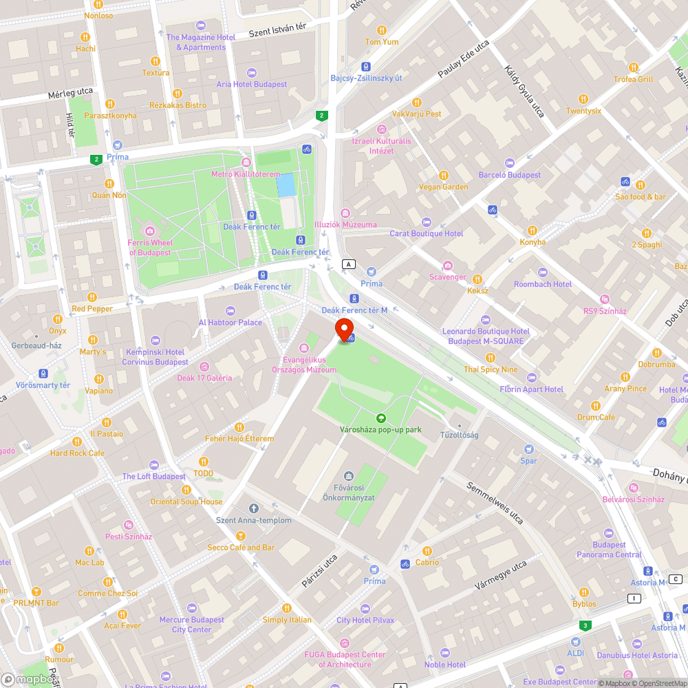 Patkánytetem a Városháza Parkban bejelentés helye