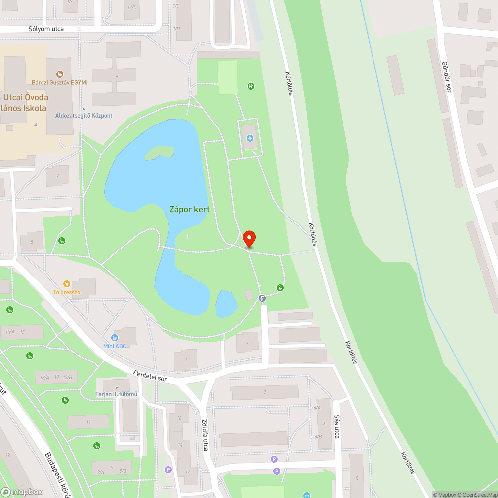 Felpúposodott térkő bejelentés helye