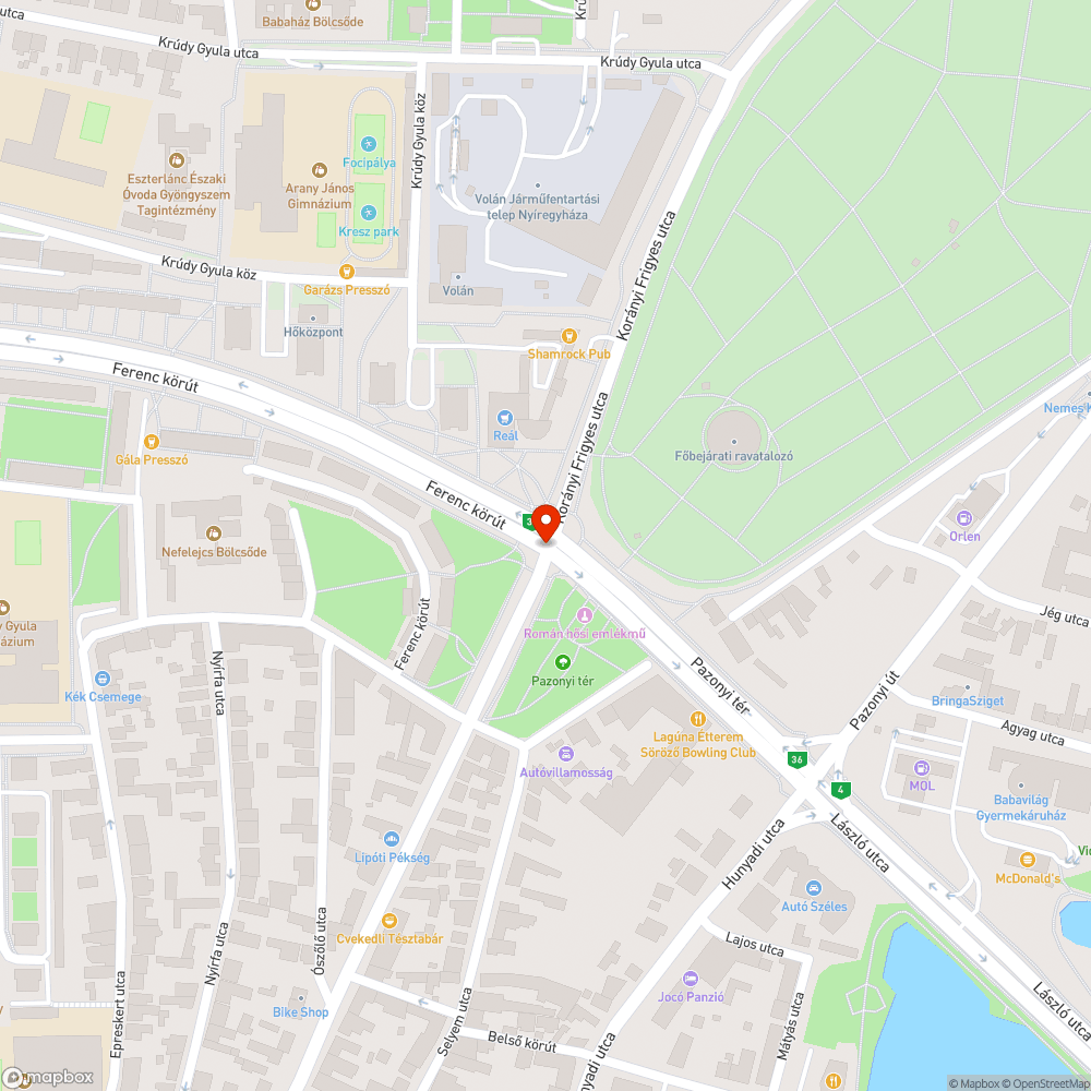 Megsüllyedt csatorna bejelentés helye