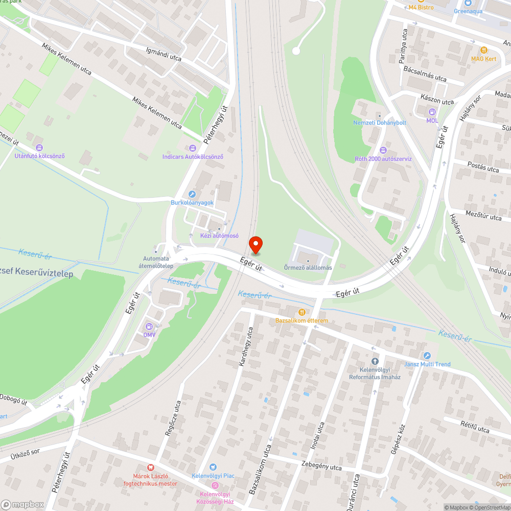 Járdát/kerékpárutat benőtt bokrok/fák bejelentés helye