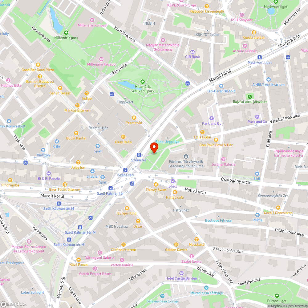 Széna tér, közpark bejelentés helye