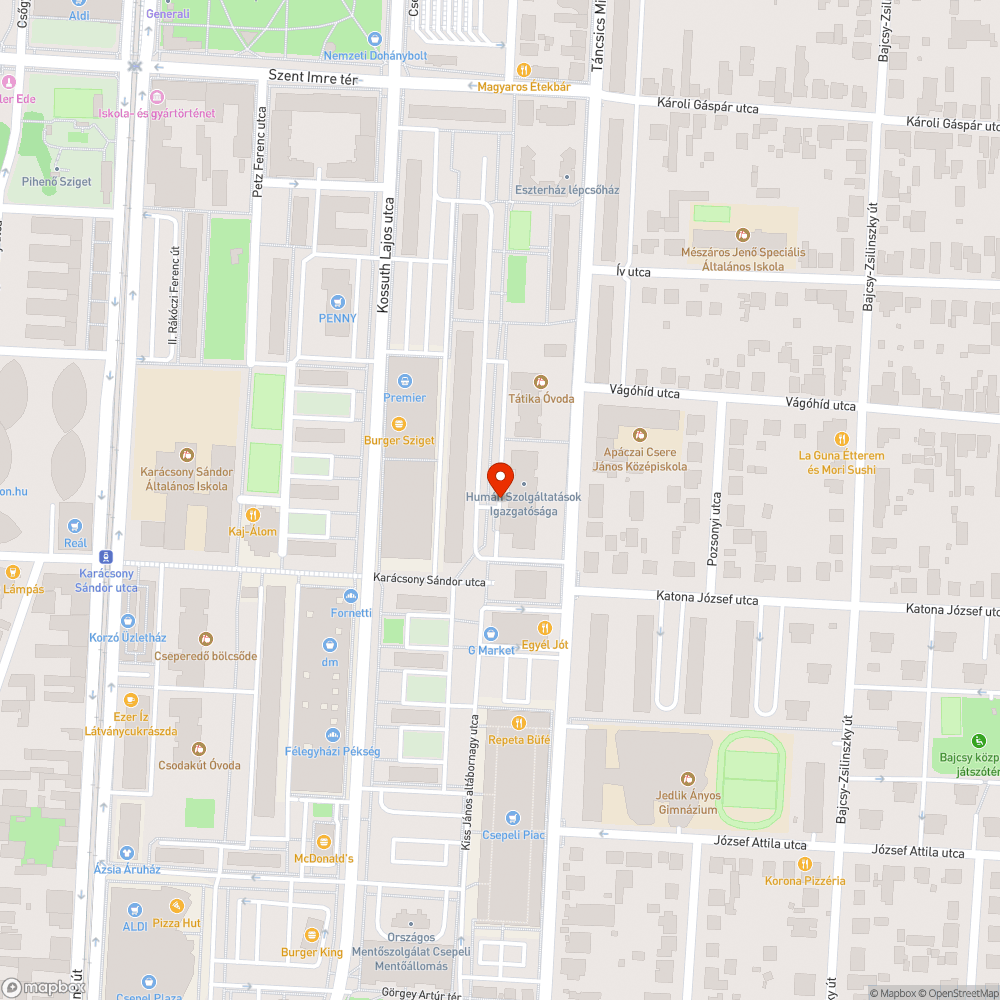 Méretes kátyúk bejelentés helye