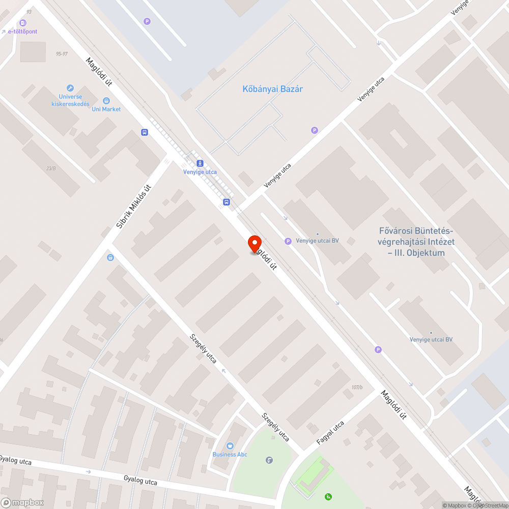 Egy kidobott ágykeret bejelentés helye