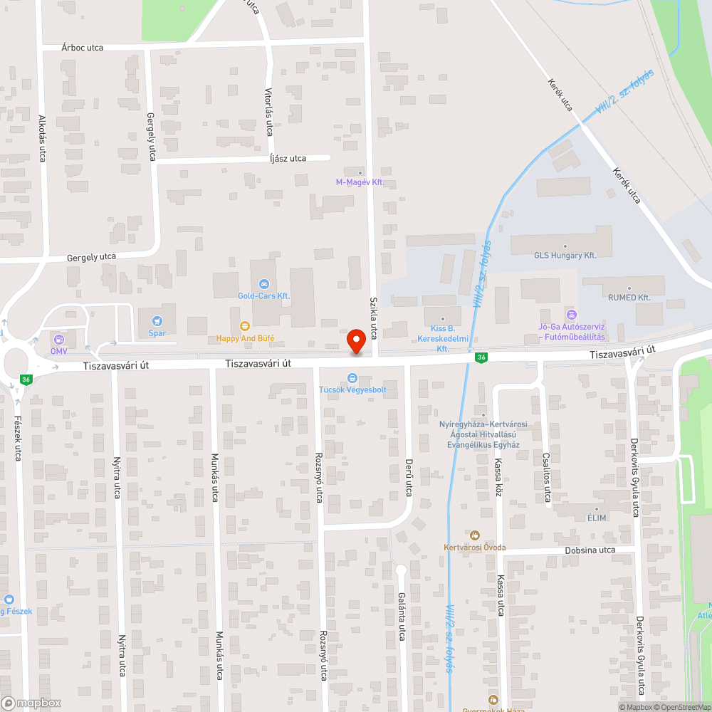 Járhatatlan járdaszakasz bejelentés helye