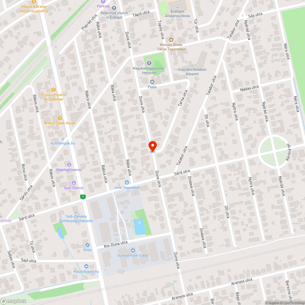 Elhagyott roncs autó bejelentés helye