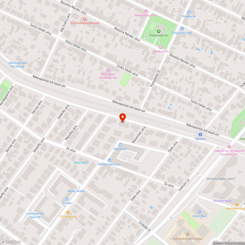 Járdán lévő lyuk balesetet okozott bejelentés helye