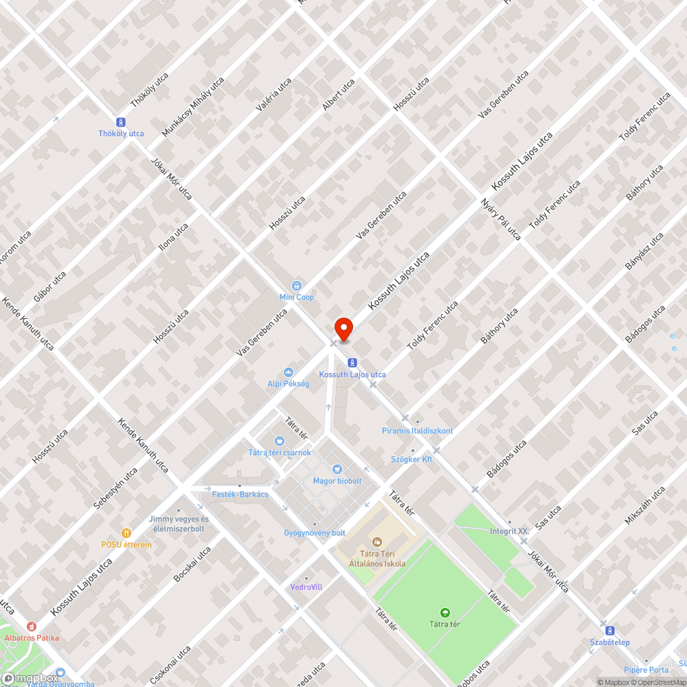 Rövidített utcanév bejelentés helye