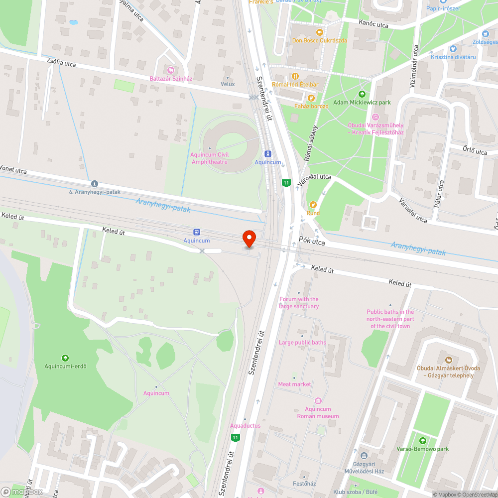 Vasúti megálló - szeméthegy bejelentés helye