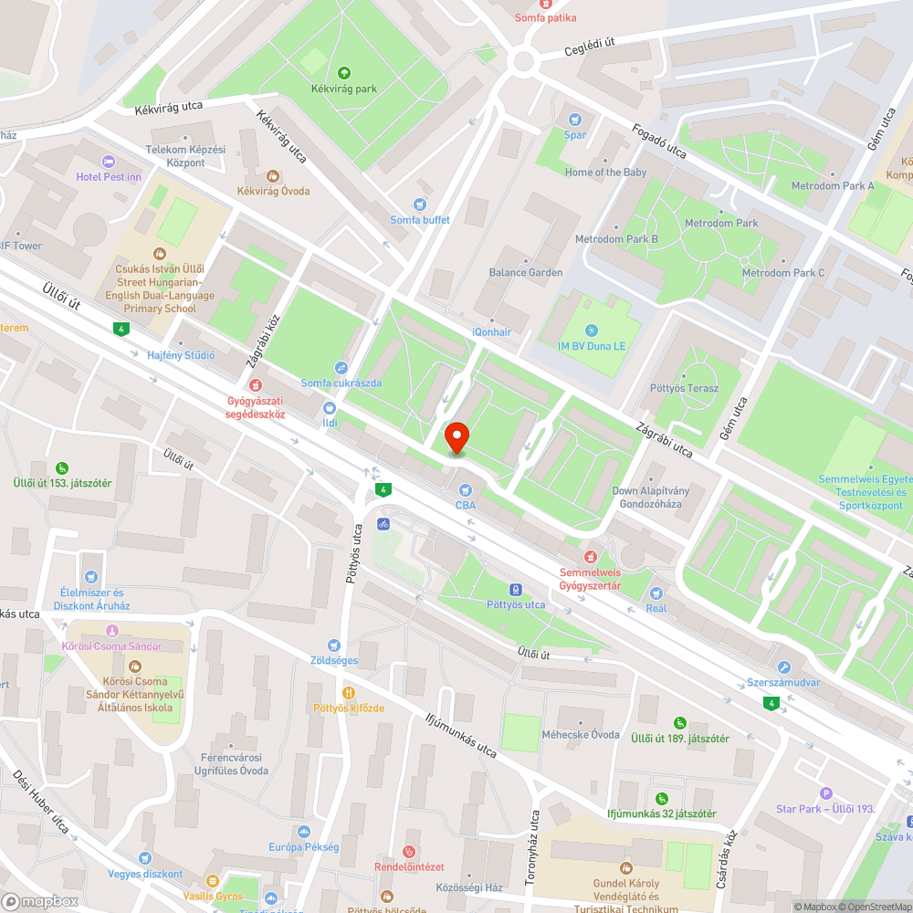 Lámpatest nem üzemel - Szárnyas u. bejelentés helye