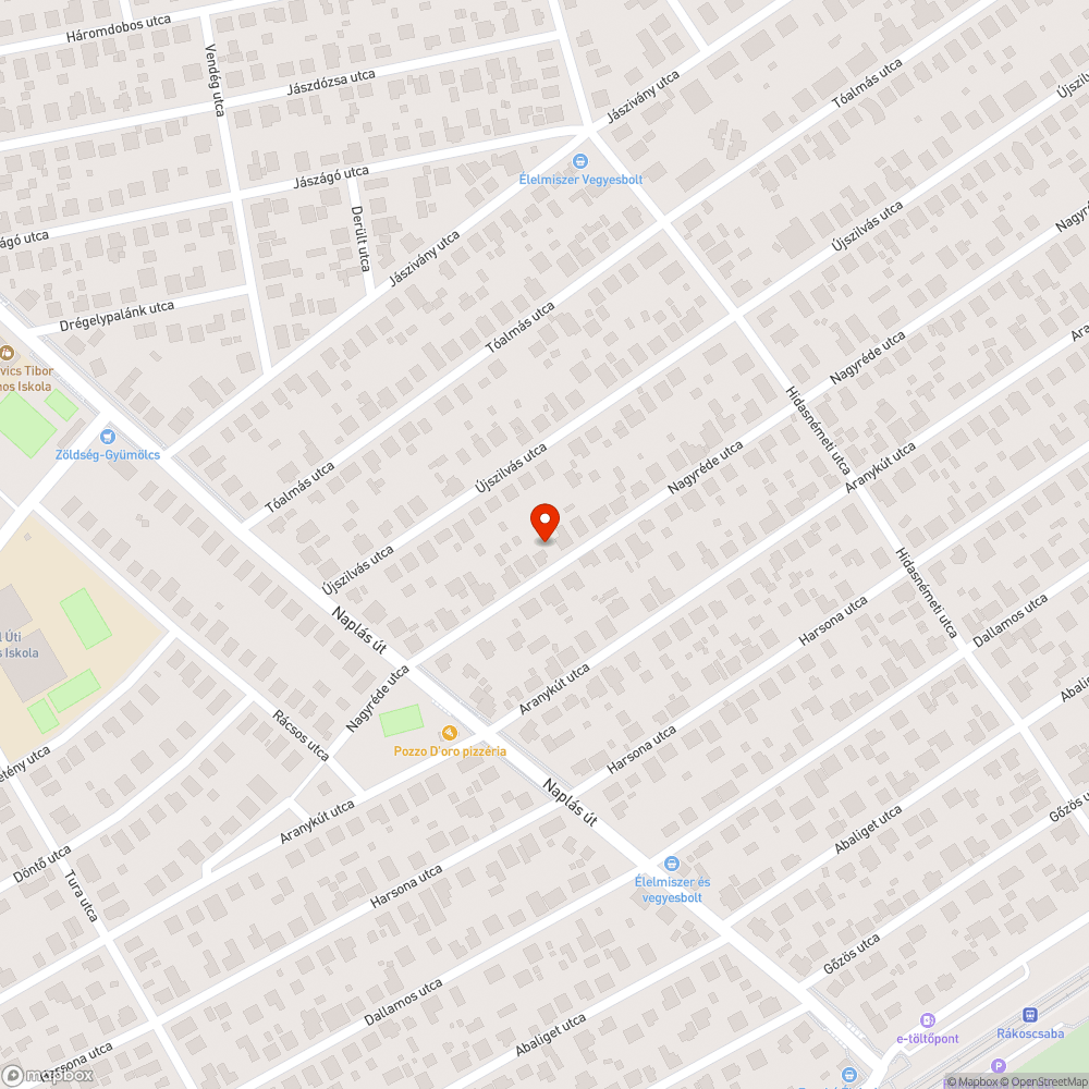 Beszakadt járda bejelentés helye