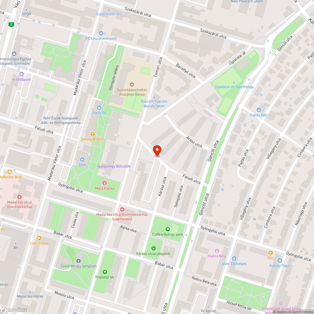 Kiszáradt facsemete bejelentés helye