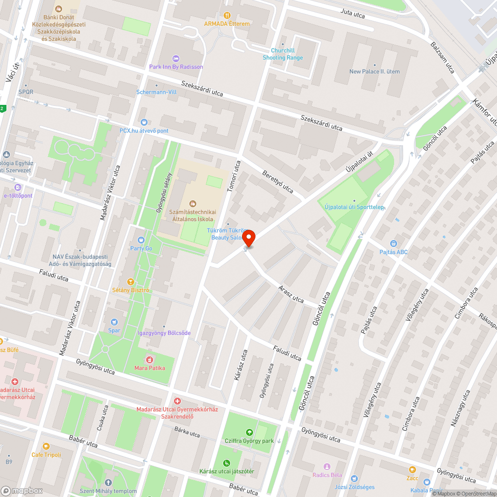 Két kiszáradt facsemete bejelentés helye