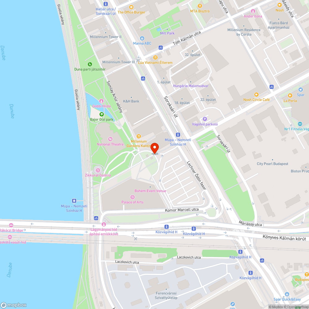 A MÜPA felé vezető járda nem akadálymentes bejelentés helye