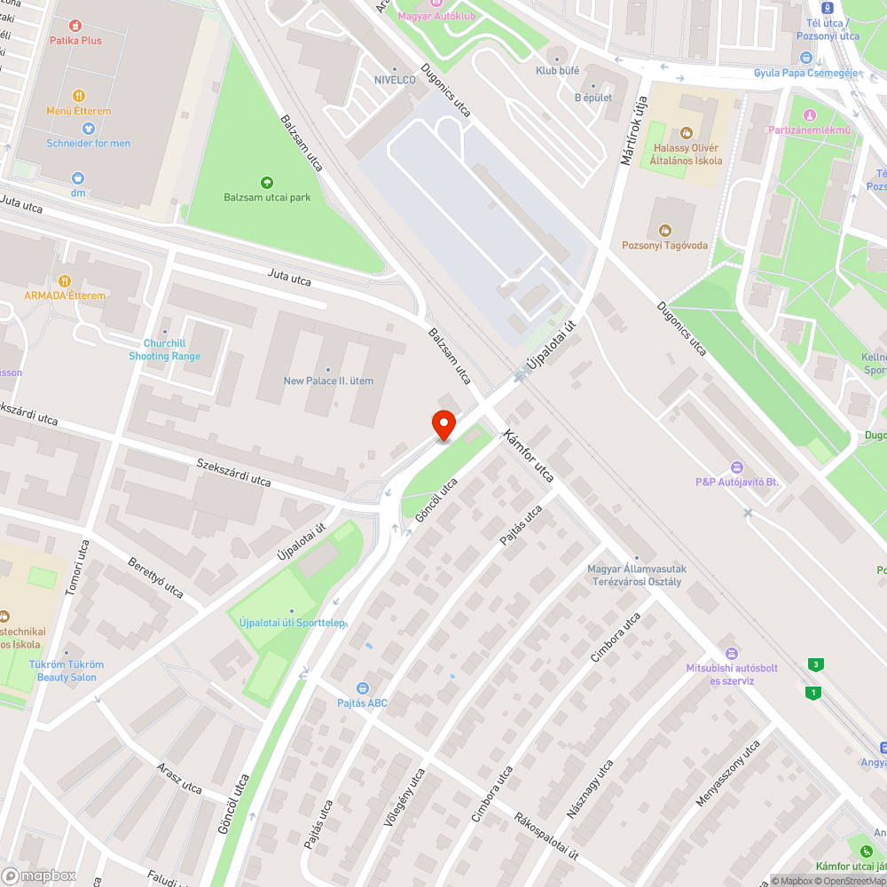 Kiszáradt fa és facsemeték- 10 db bejelentés helye