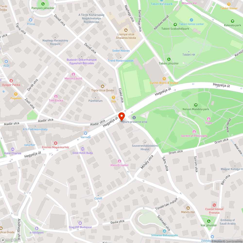 Nyomvályú bejelentés helye