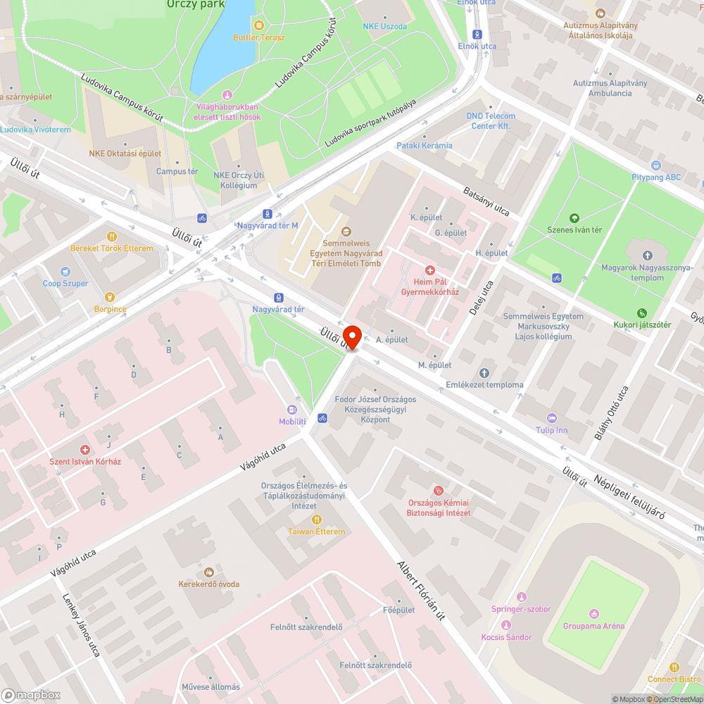 Kiégett sárga lámpa bejelentés helye