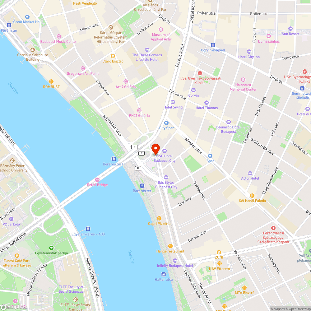 Boráros Tér beton helyett zöld? bejelentés helye