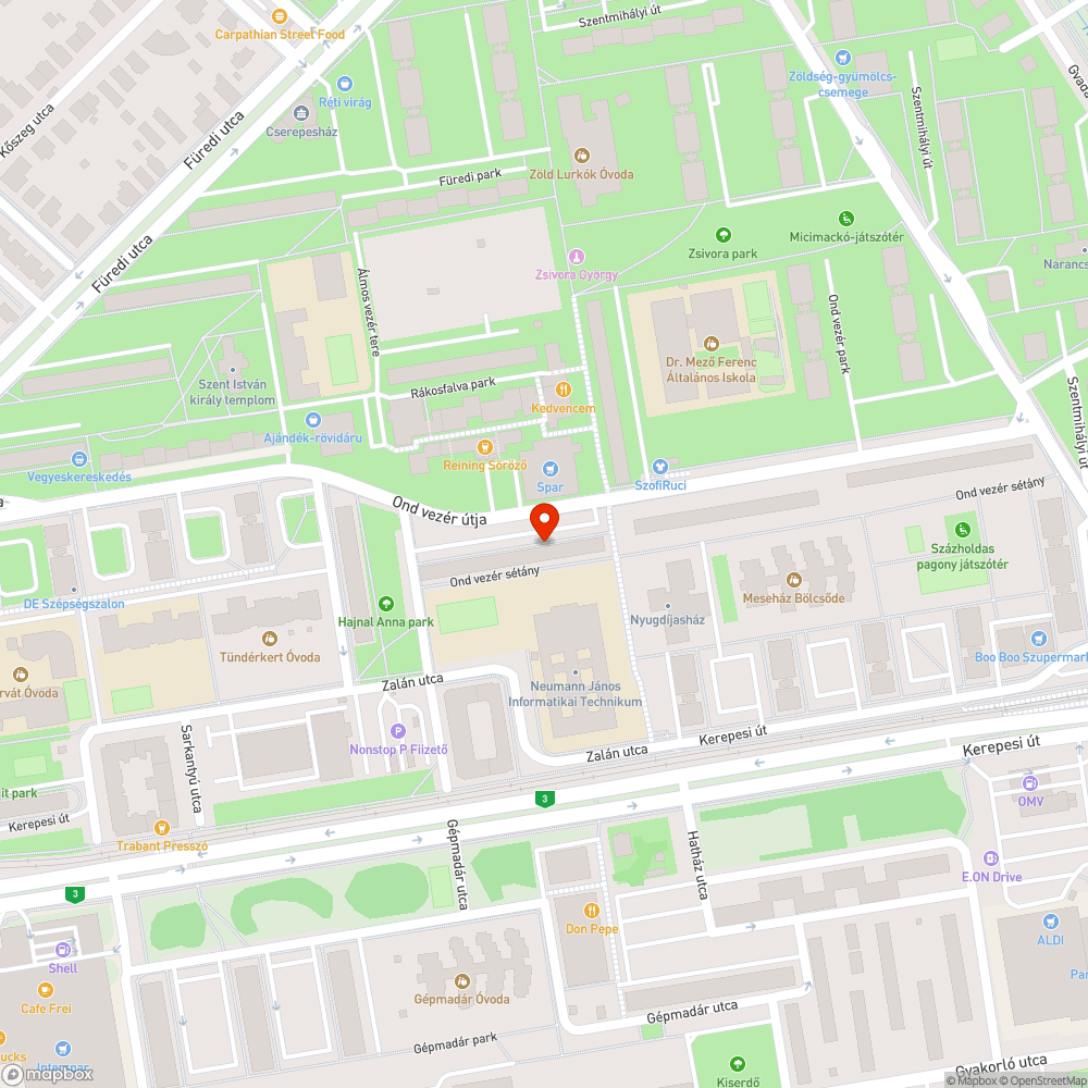 Elhagyott, lejárt műszakis autó bejelentés helye