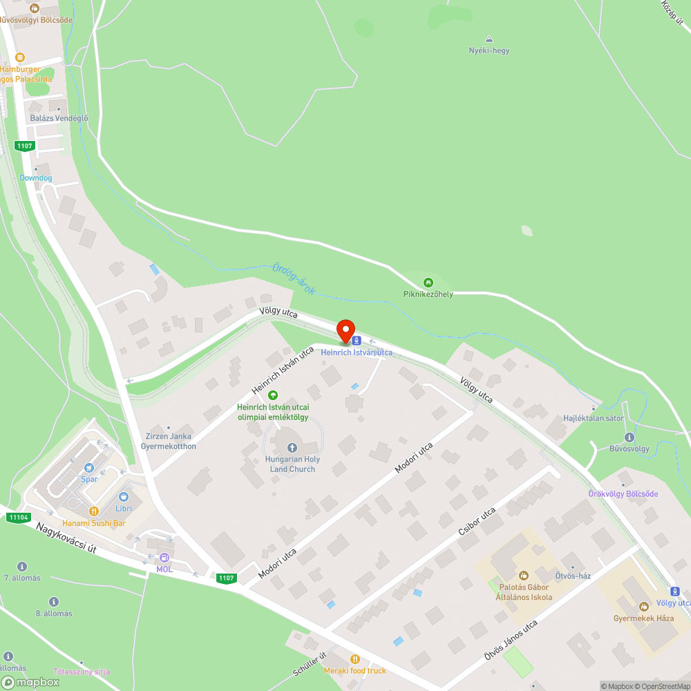 Mély kátyú bejelentés helye