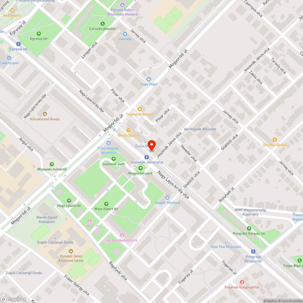 Kopott útburkolati jel bejelentés helye