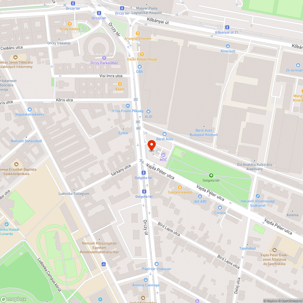 Aknafedél bejelentés helye