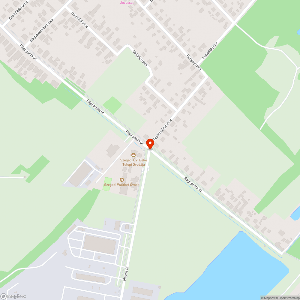 Zsák út a fő utca bejelentés helye