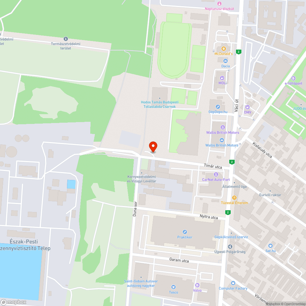 Növényzettel benőtt járda bejelentés helye