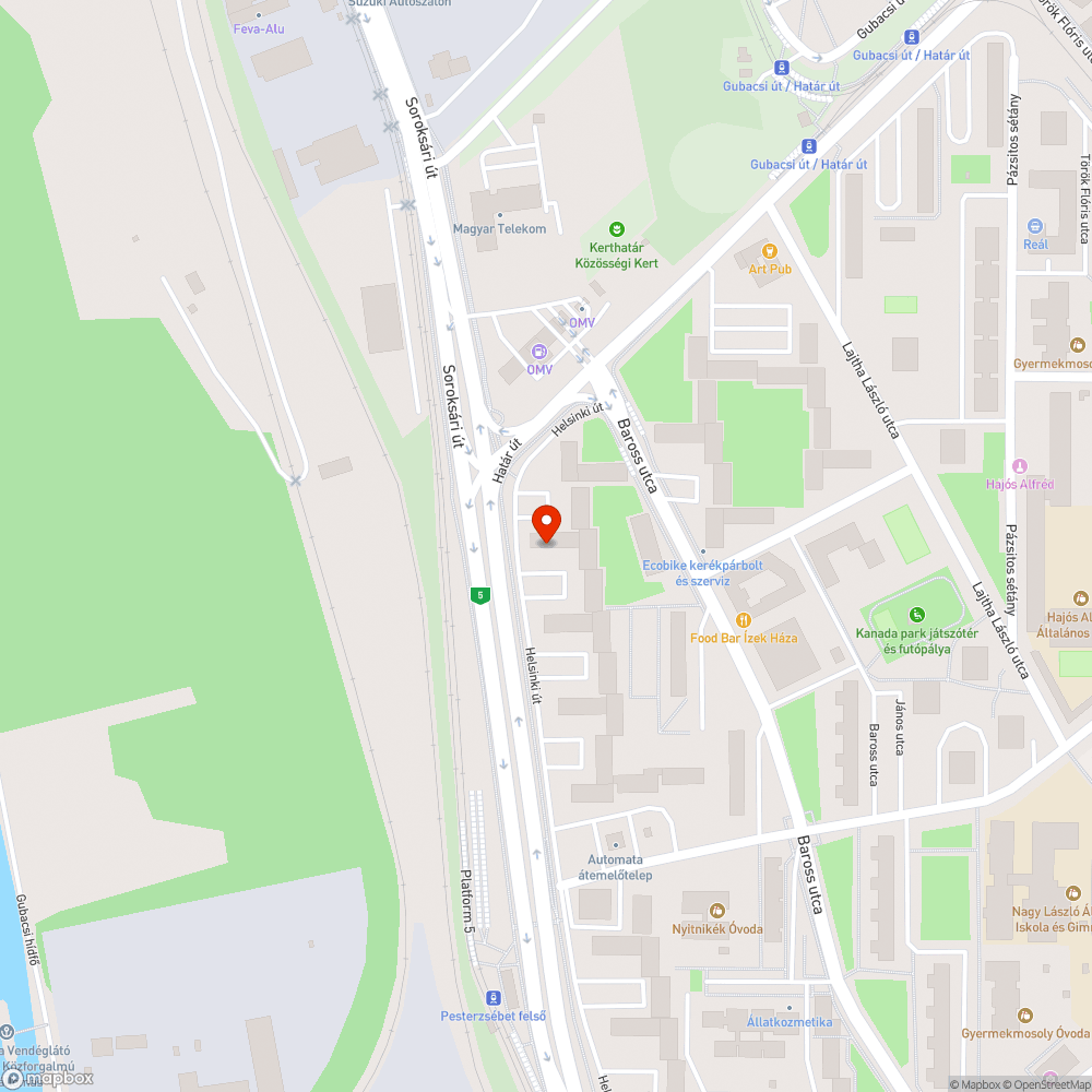 Megsüllyedt járda bejelentés helye